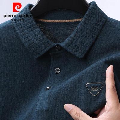 Pierre Cardin Men's Fine Spun 100% Wool Polo Sweater