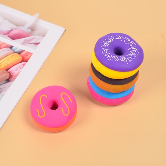 Realistic Donut Slow-Rising Squeeze Toy Soft Fidget for Stress Relief Cute Dessert-Themed Decompression Gadget for Kids Adults