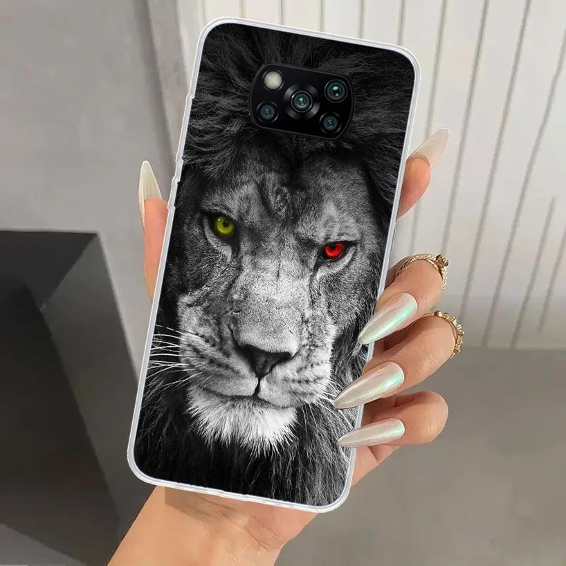 

Lion Alpha Male Cub King Phone Case for Xiaomi Poco X5 X6 X7 Pro F7 Ultra M7 Redmi 15 15C 13 13C 12 12C 10 10A 10C 9 9A 9C 9T Sh Redmi 12