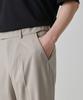 Musinsa Standard Reverse One-Pleat Wide Hidden Banding Slacks [Light Beige]