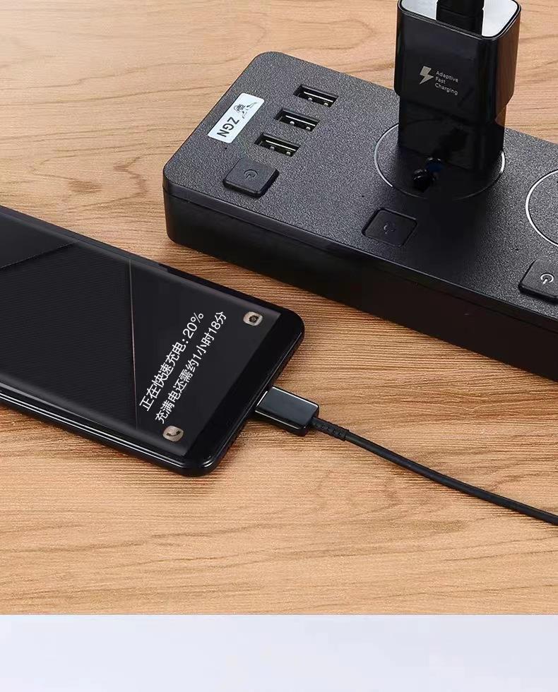 15W Fast Charging Adapter with USB Type C Cable Compatible with Samsung TA20 US Plug for S8 S10 Models Travel Charger