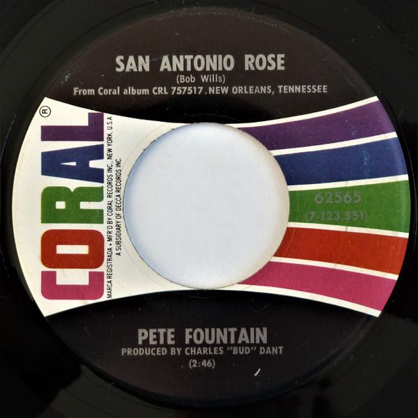

7inch Record PETE FOUNTAIN - San Antonio Rose 62565 Coral 1971 US Jazz Used