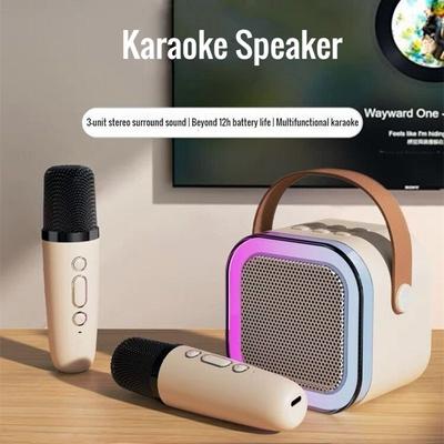 K12 Bluetooth Wireless Portable Speaker Multi-function Karaoke with 1-2 Microphone Music Player Karaoke Machine For Kids Adults