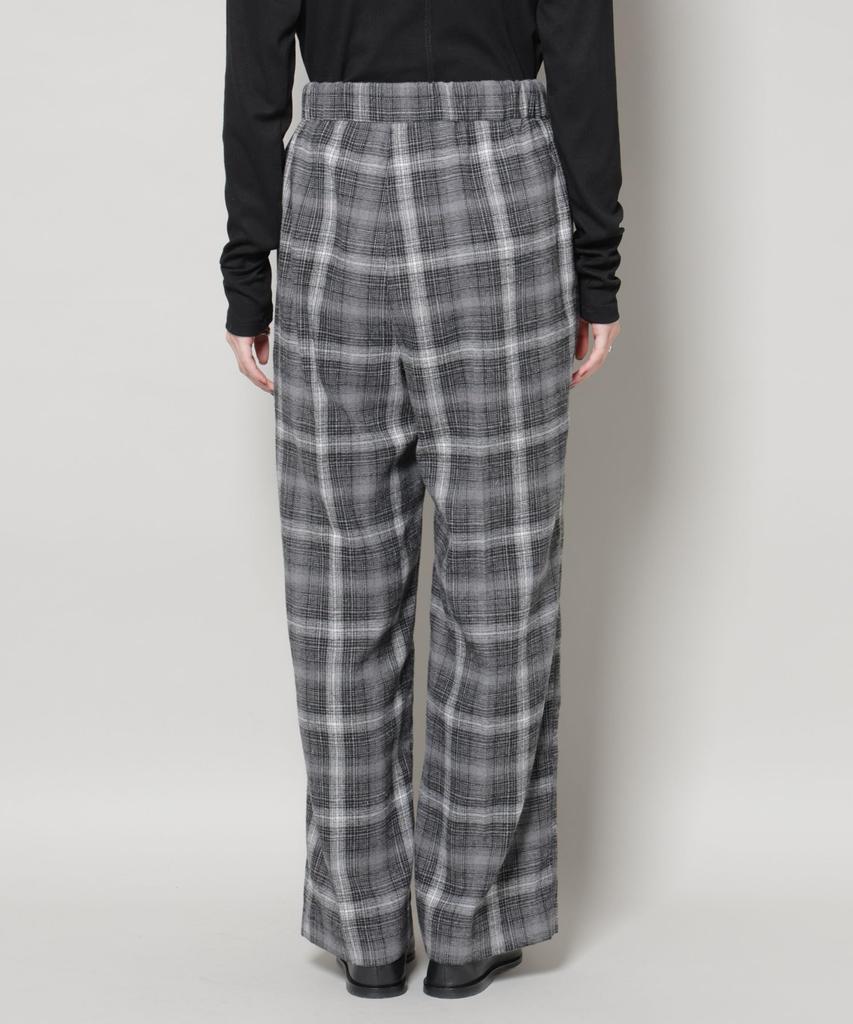 Nano Universe Ombre Check Tuck Pants be paired with other F 010 Black Women's (Can items) 673-5227320