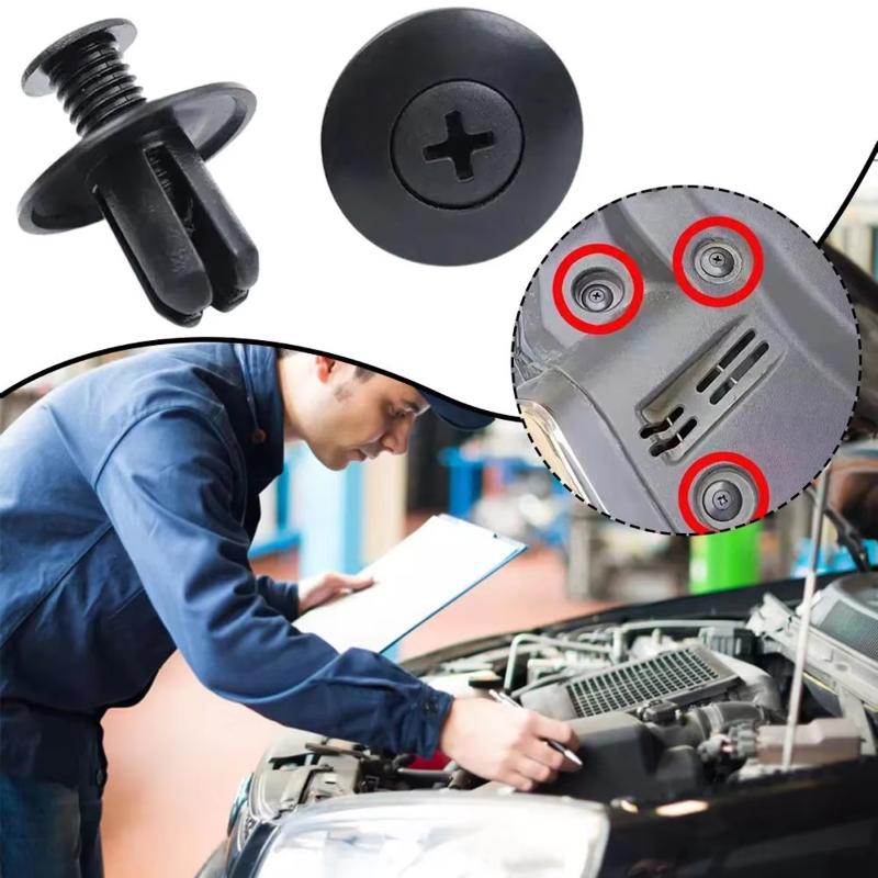 Car Push Retainer Rivet Clips 50/100/200 PCS Durable Nylon Plastic Easy Install for Auto  Bumper Trim Repair