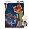 Pearl Painting Zootopia Handmade DIY Pearl Gem Painting Pictures Crafts Special Shape Home Wall Decoration