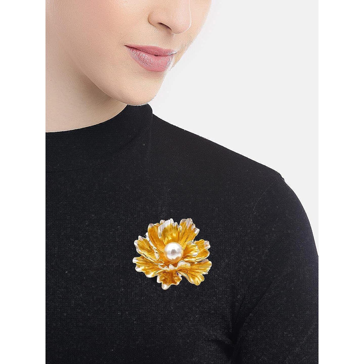 

Ювелирные изделия YouBella, новейшая стильная брошь унисекс с цветочным принтом и кристаллами для свадьбы/вечеринки для женщин/девочек/мужчин