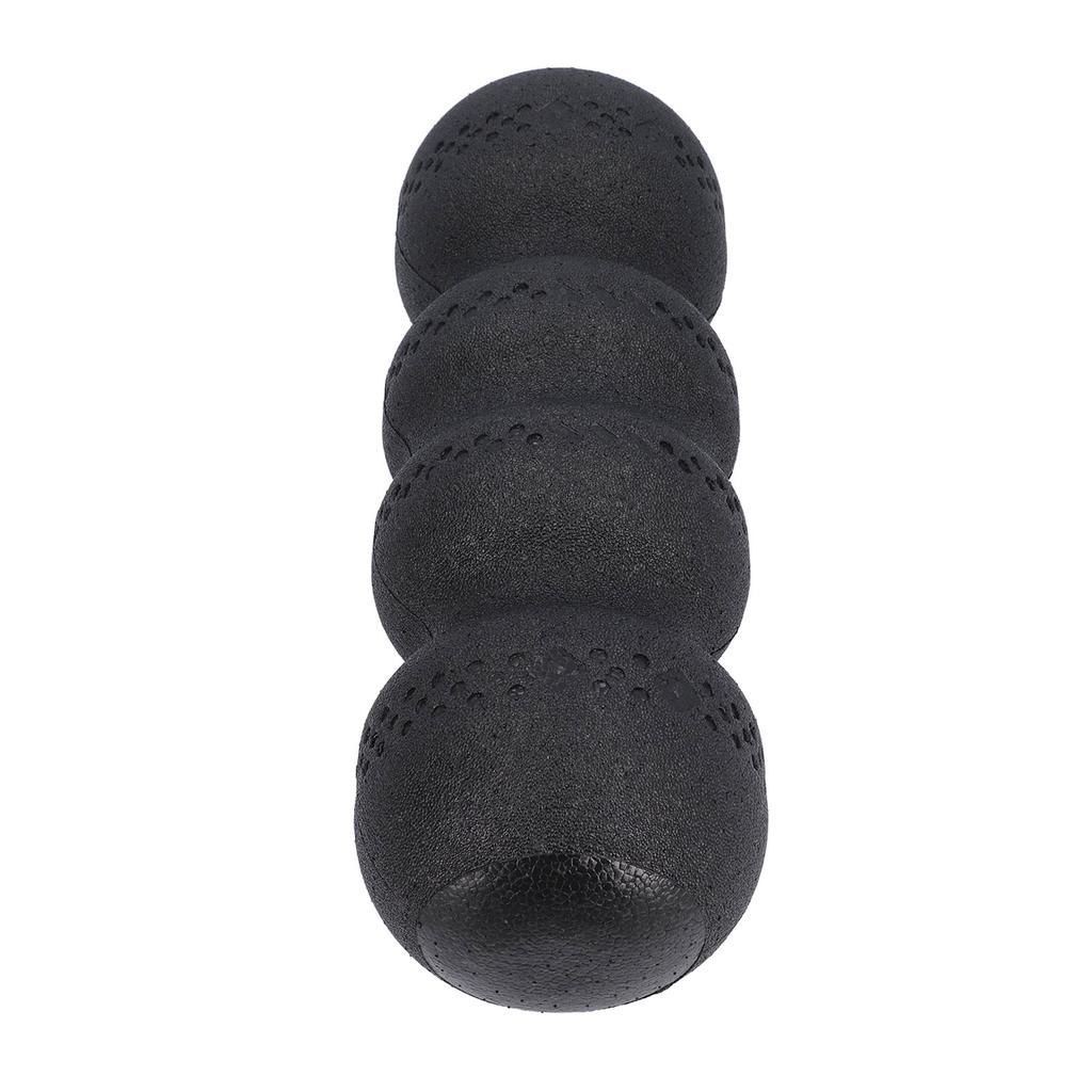 Foam Roller 18 Inch Black EPP Hardness 75 Grooved Design Muscle Massage Roller for Exercise Relaxati