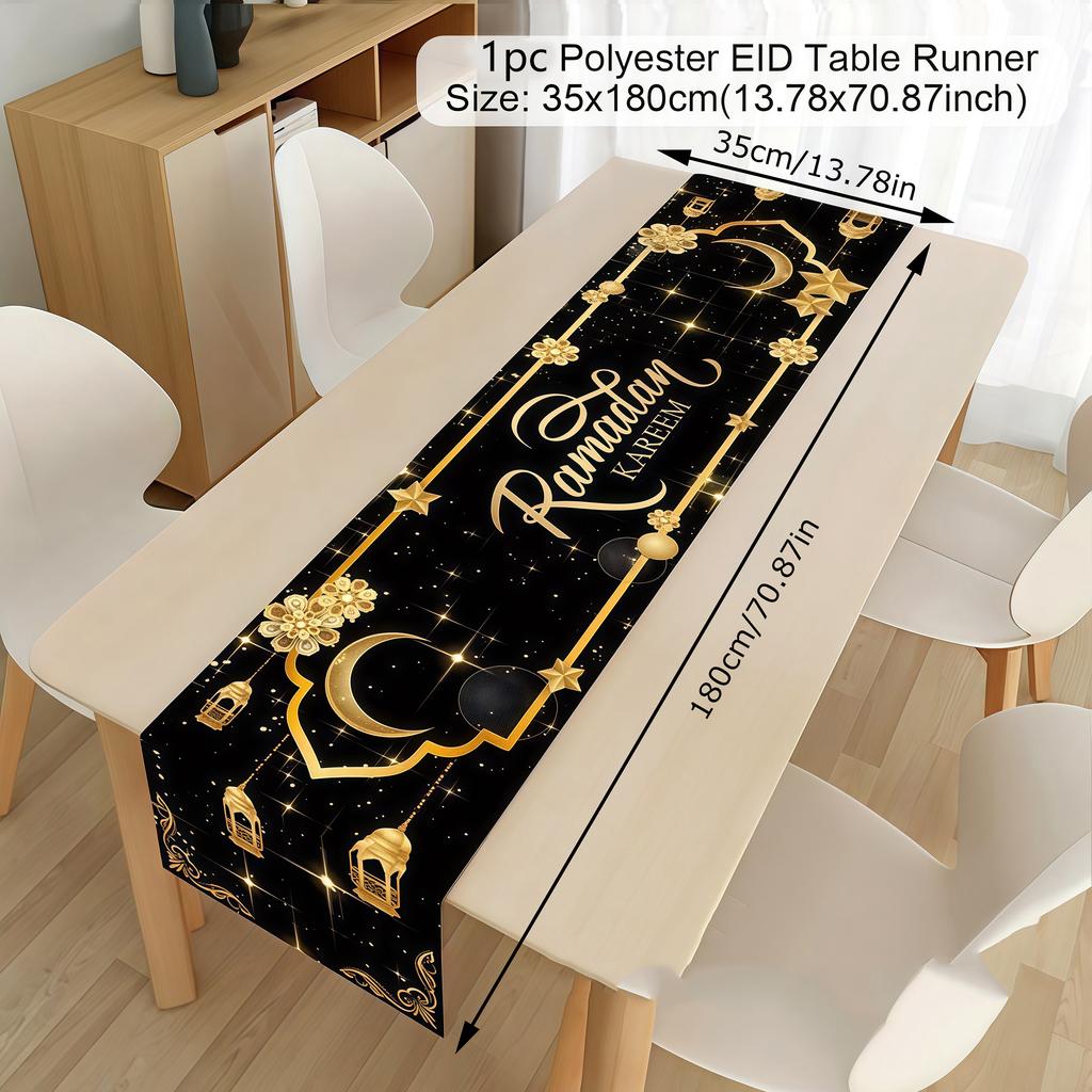 1pc Eid Mubarak Tablecloth Ramadan Decoration For Home Party Supplies Eid Al Adha Ramadan Kareem Home Decoration