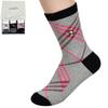 Arnold Palmer Sophisticated Color Combination Ladies' Diagonal Check Mid-Calf Socks 0161bs