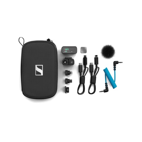 Sennheiser PROFILE WIRELESS 1-CHANNEL SET, Compact 2.4 GHz Wireless Microphone System (700278), Features Clear ASMR-Quality Sound and 32-Bit Float Rec