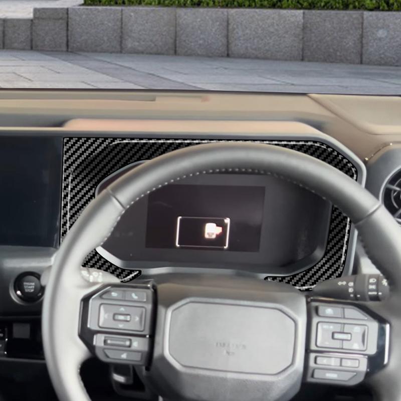 For Toyota FJ Cruiser 2026 ABS Carbon Fiber Car Dashboard Show Frame Cover Trim Interior Car Accessories RHD