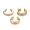 3 Pcs/Set Rhinestone C-Shape Clip Earrings for Women No Piercing Earbone Fake Cartilage Ear Cuffs Earring Party Jewelry Gift