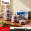 6-Piece Cookware Set: Sanded Aluminum Pots (19cm-36cm) with Lids for Home Use