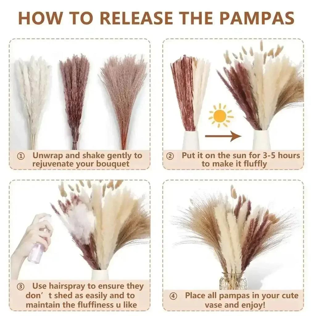 Artificial Reed Plant Bouquet Festival Home Decoration Party Office DIY Table Wedding Decor Accessories Arrange Flower