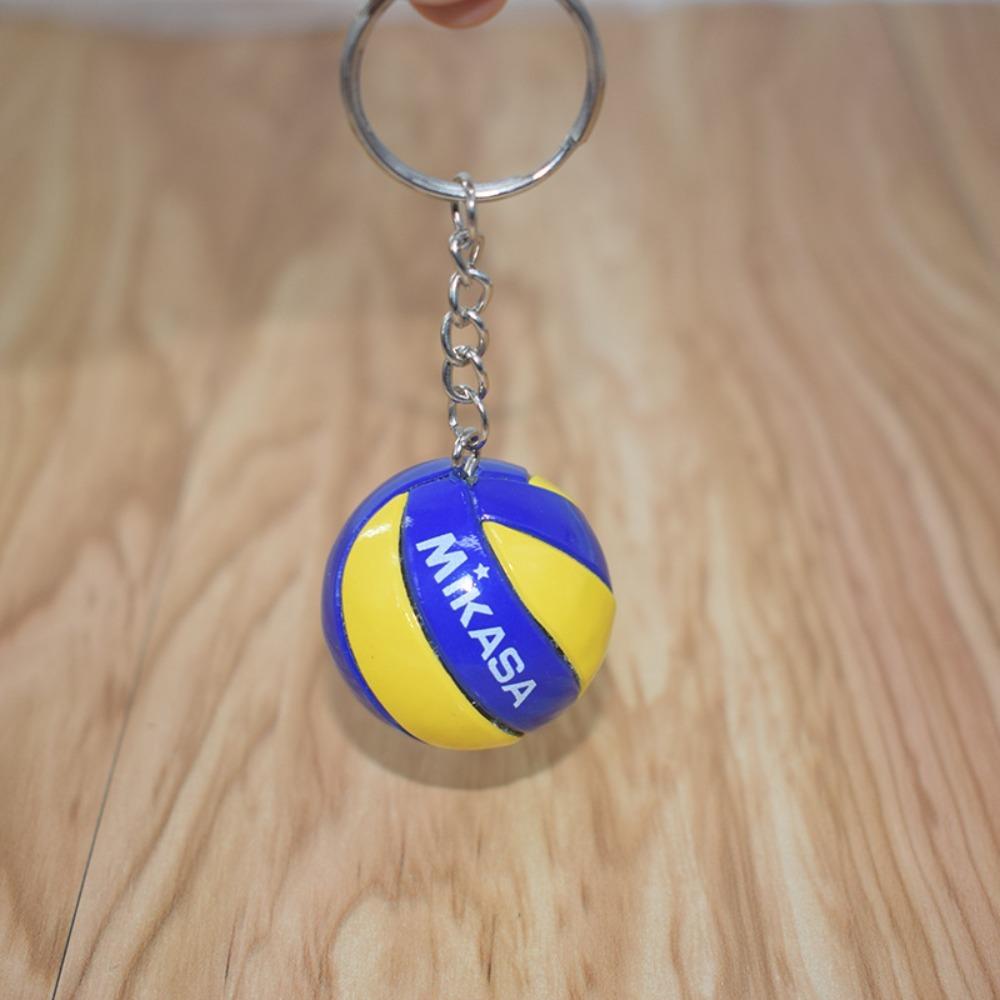 PVC Volleyball Key Chain Mini Ball Car Keyring Kids Gift Car Ornament  School Reward for Kid