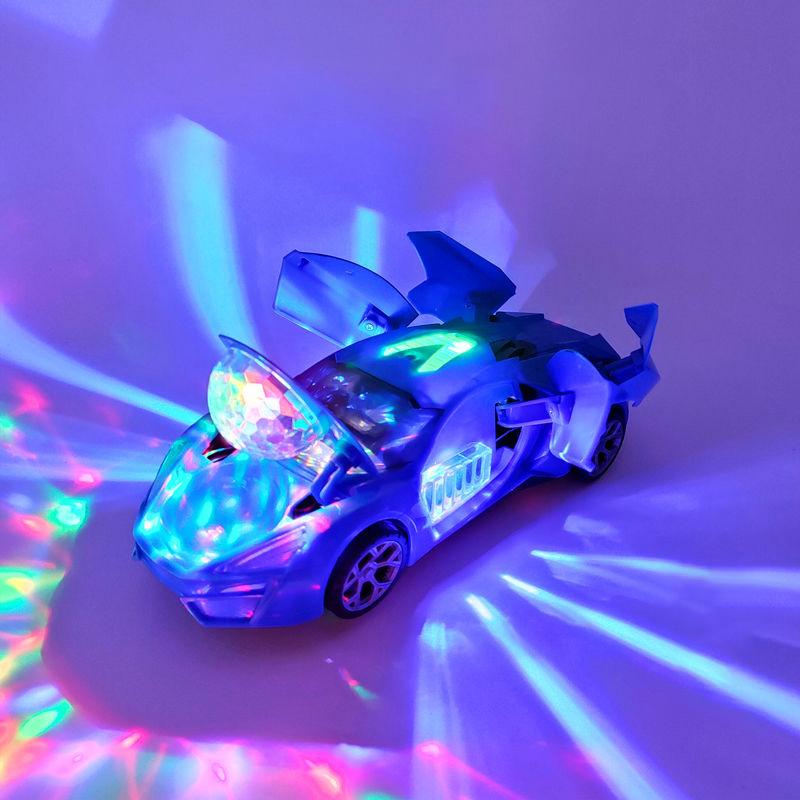 Elektrisches tanzendes Deformations-rotierendes Universal-Polizeiauto-Spielzeugauto-Jungenspielzeug-Kind ...Mädchenauto-Weihnachtsgeburtstagsgeschenk