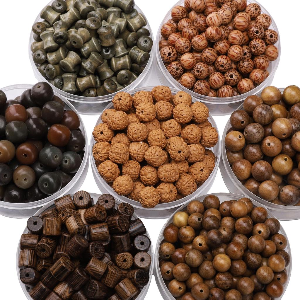 Wood Round Loose Beads For DIY Jewelry Making Bracelet Necklace