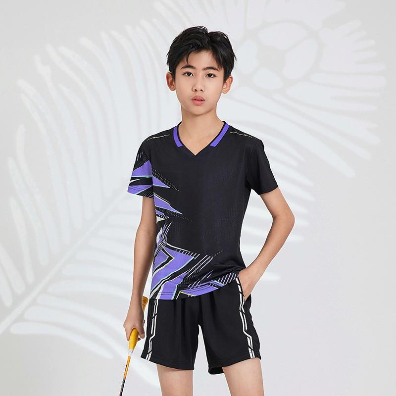 Badminton Table Tennis Quick Dry Sport Shirts Men Women Kids