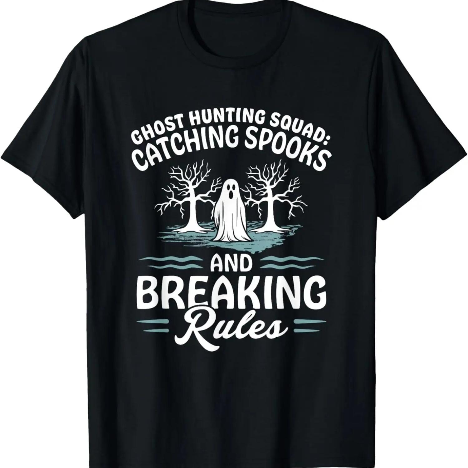 Paranormal Halloween Ghost Hunter Ghost Hunting Squad T-Shirt S