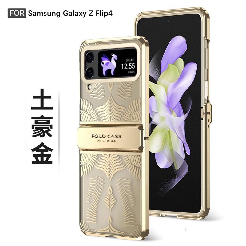 Premium Electroplated Transparent Full-Body Case Galaxy Flip 5 Shockproof Scratch-Resistant PC Cover With Hinge