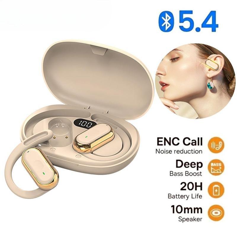 Wireless Headphone Bluetooth Headset Smart Adjustable Touch Sports Waterproof Earbuds Stereo Music Earphone For All Smartphone
