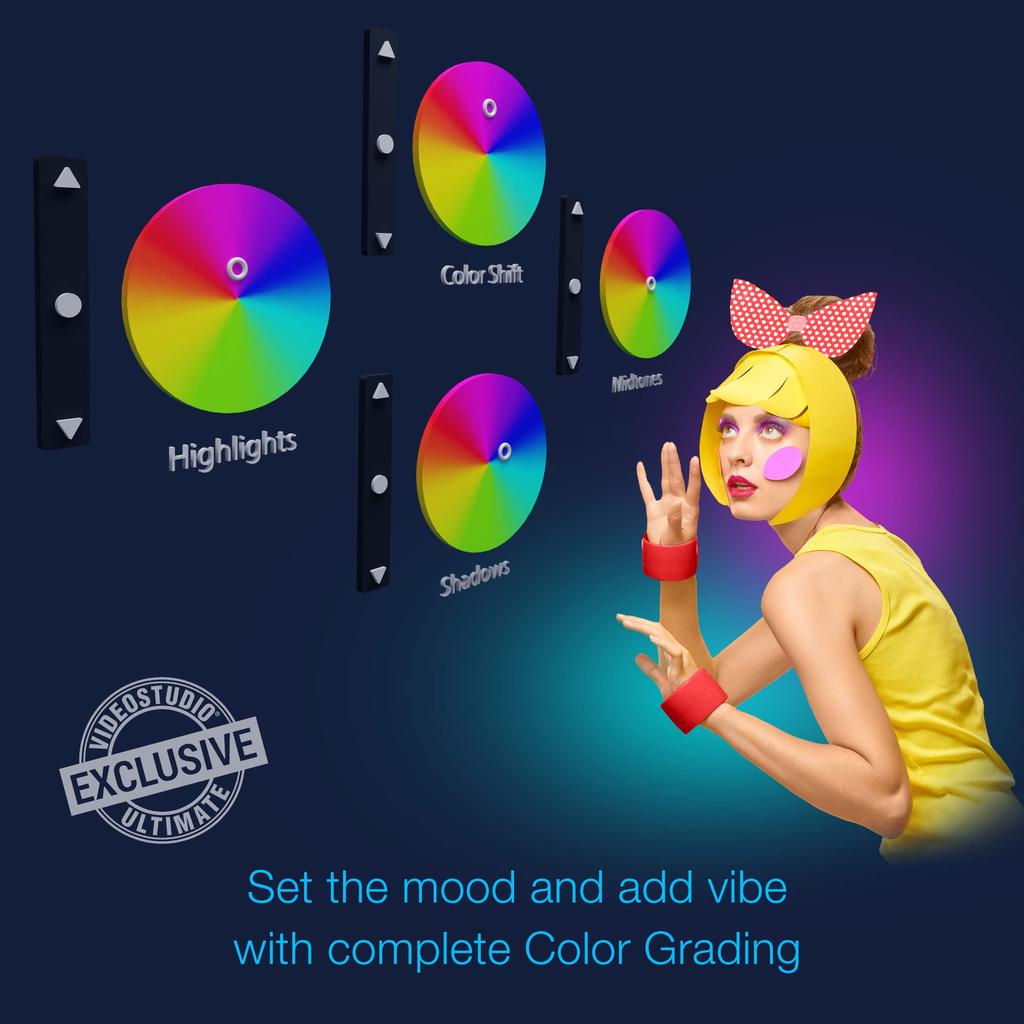 Corel VideoStudio Ultimate 2022 Video Editing Software with Hundreds of Premium Effects Slideshow Screen DVD Burner Key Maker, Recorder, [PC Card]