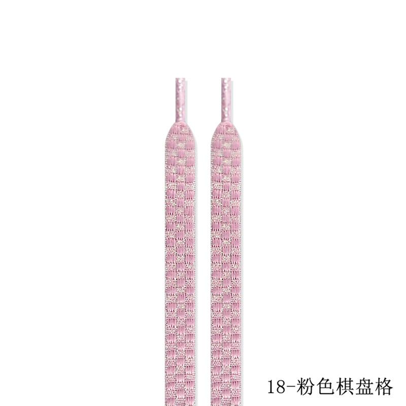 Módní ploché tkaničky do tenisek Vhodné Šachovnicově pletené Sportovní Klasické Plátěné tkaničky Ženy Muži Tkaničky do bot