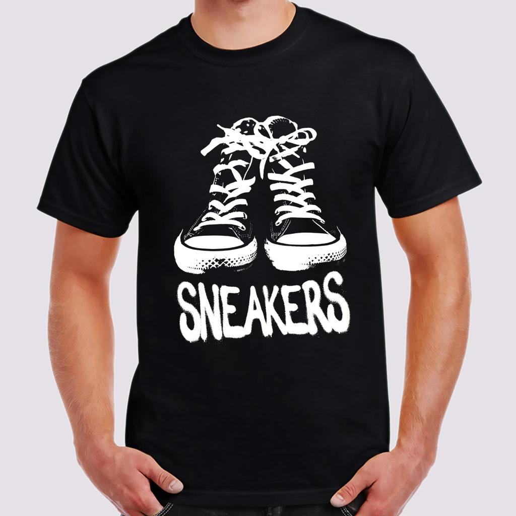 Sneakers Graffiti Style Printed T-Shirt Birthday Gift Size S-5XL