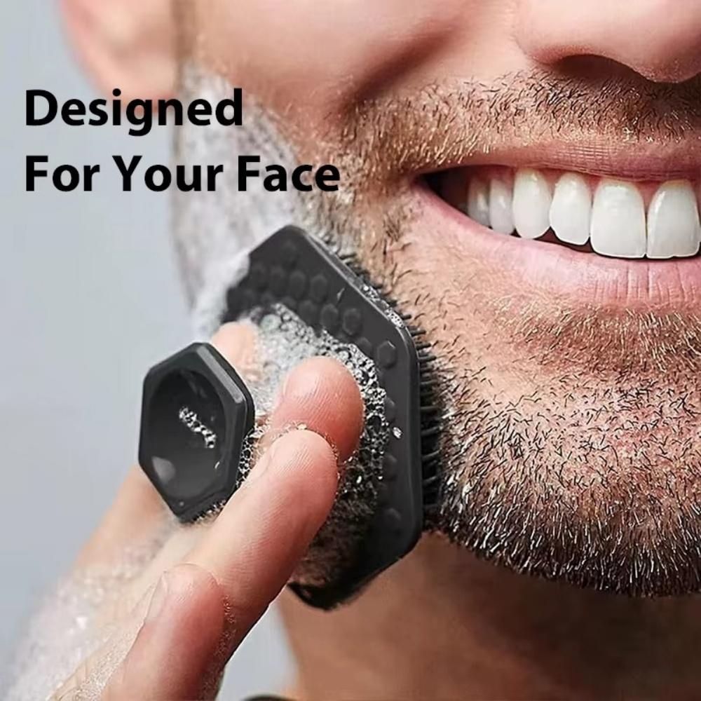 1Pcs Silicone Soft Facial Cleaning Brush Scrubber Miniature Face Deep Clean Shaver Massage Tool for Men Face Scrub Brush Cleaner
