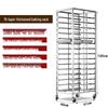 Stainless Steel 15-Tier Square Tube Meat Hanging Rack