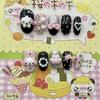 Cute Pink Rabbit Love Bear 3D Star Butterfly Knot Wing Dot Ellipse Fake Nails Birthday Gift Nail Art