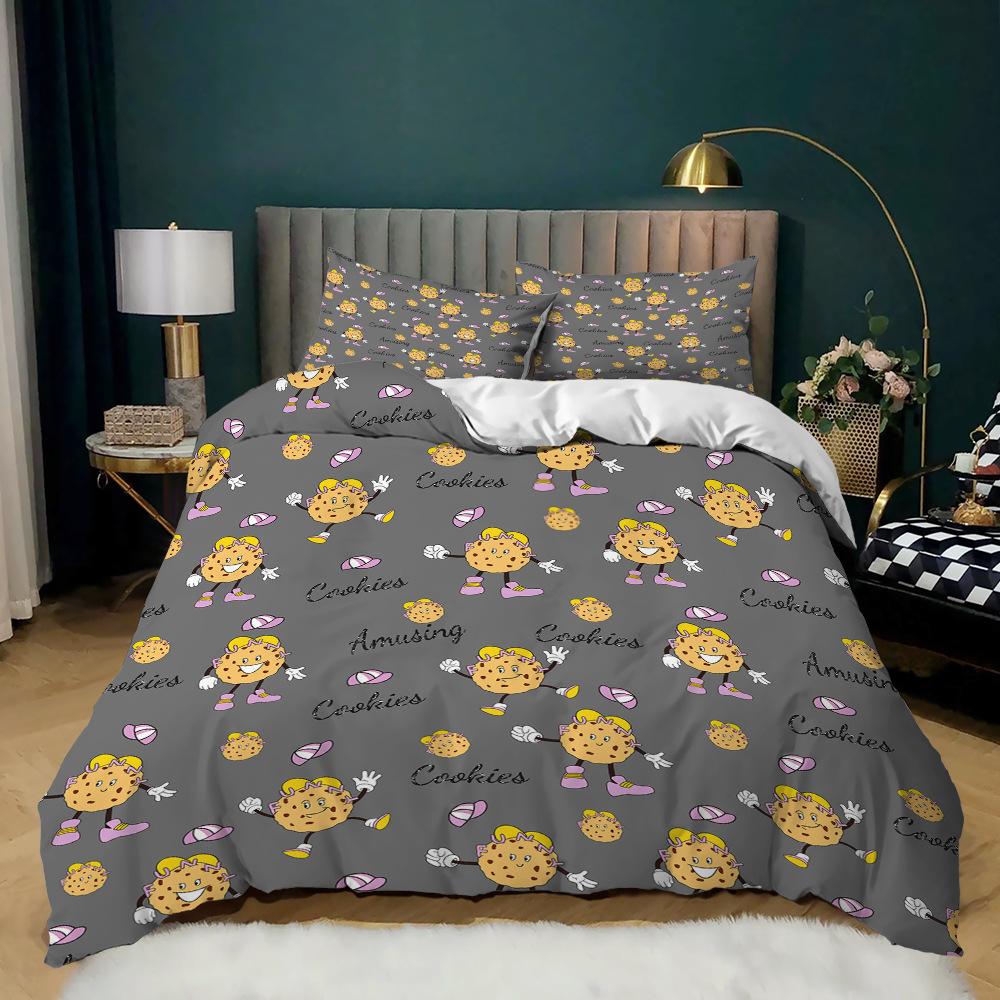 Comforter Small Fresh Microfiber Fresh Garden Style Colorful Flowers Bedding Set For Kids Girl Women Twin Double King Size