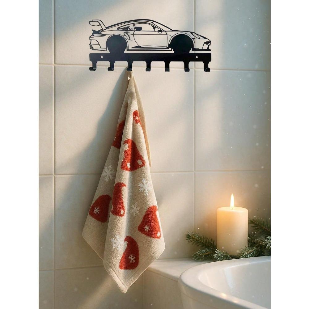 1 PC Metal Key Hanger Wall Decor Christmas Car Style Modern Home Holiday Gift