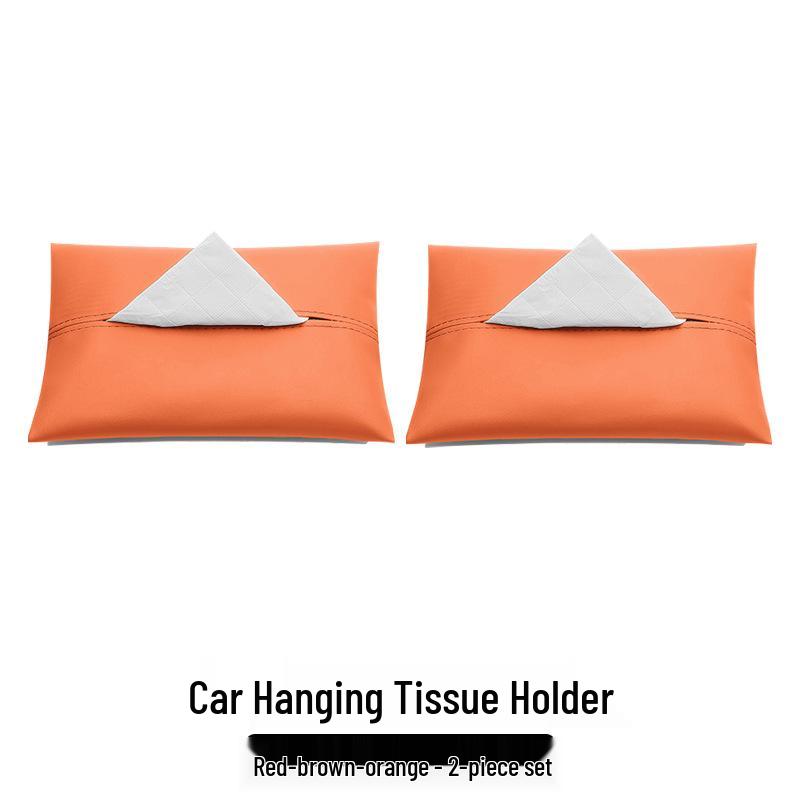 AITO M Car Leather Tissue Holder: Headrest Strap Pull-Out Box