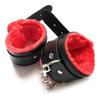Sextoy Fetish SM Leather Lychee Pattern Bondage Handcuffs & Anklets for Women