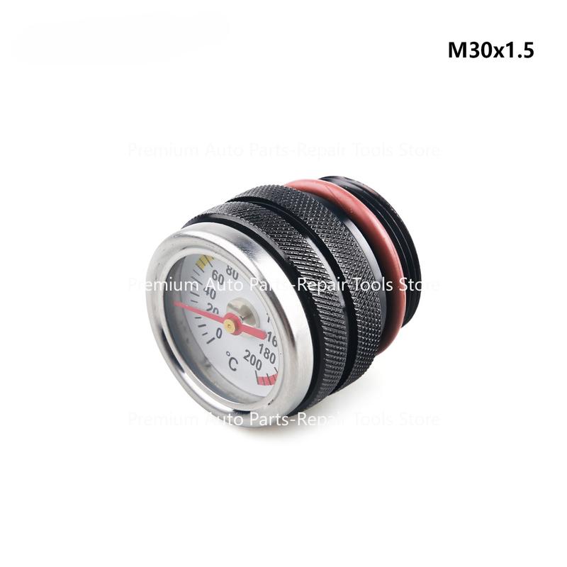 Motorcycle Modification Parts Oil Gauge, Engine Temperature Gauge Oil Dipstick Accessories M30x1.5 M20 * 1.5