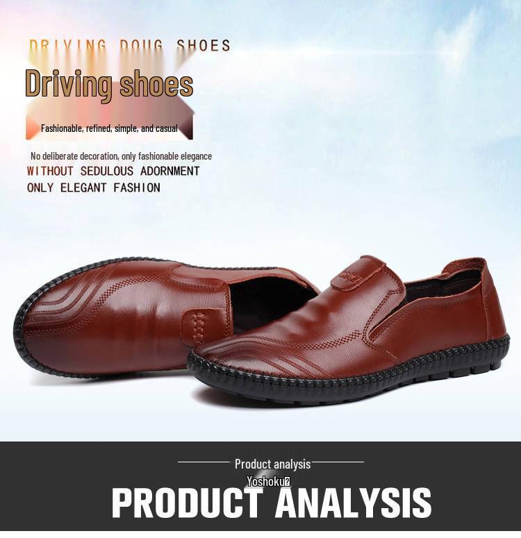 Mocasini Slip-on cu Talpă Moale pentru Bărbați - Pantofi Casual Confortabili din Piele PU