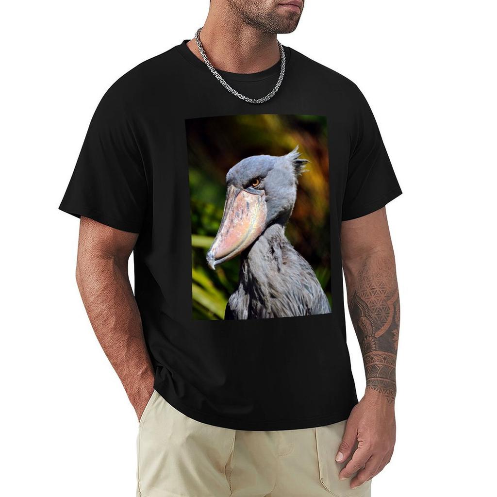 Shoebill TShirt graphic tee shirt valentines clothes Mens t shirts