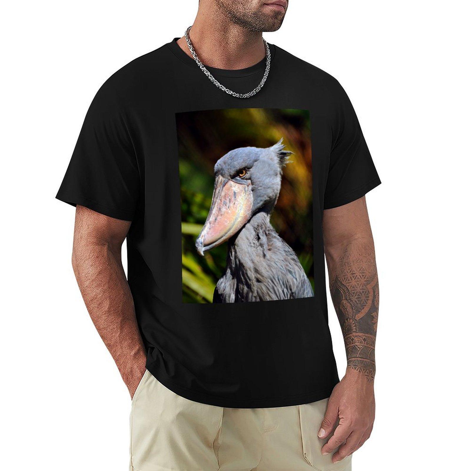 

Shoebill TShirt graphic tee shirt valentines clothes Mens t shirts 4XL