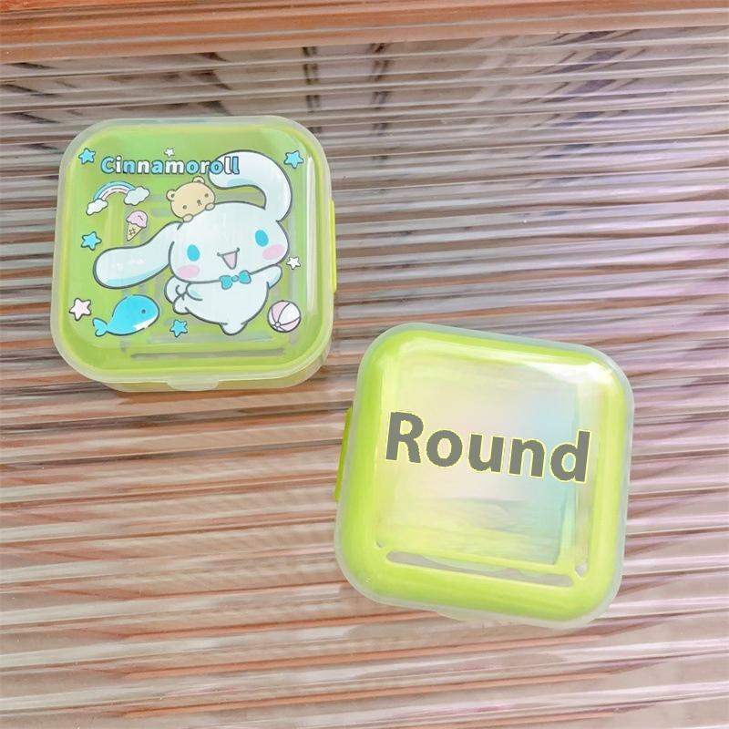 1 ks koupelnové umyvadlo s krytem, ​​odtok, rámeček na mýdlo do pračky, kawaii kreslený Sanrio My Melody Hello Kitty mýdlový box