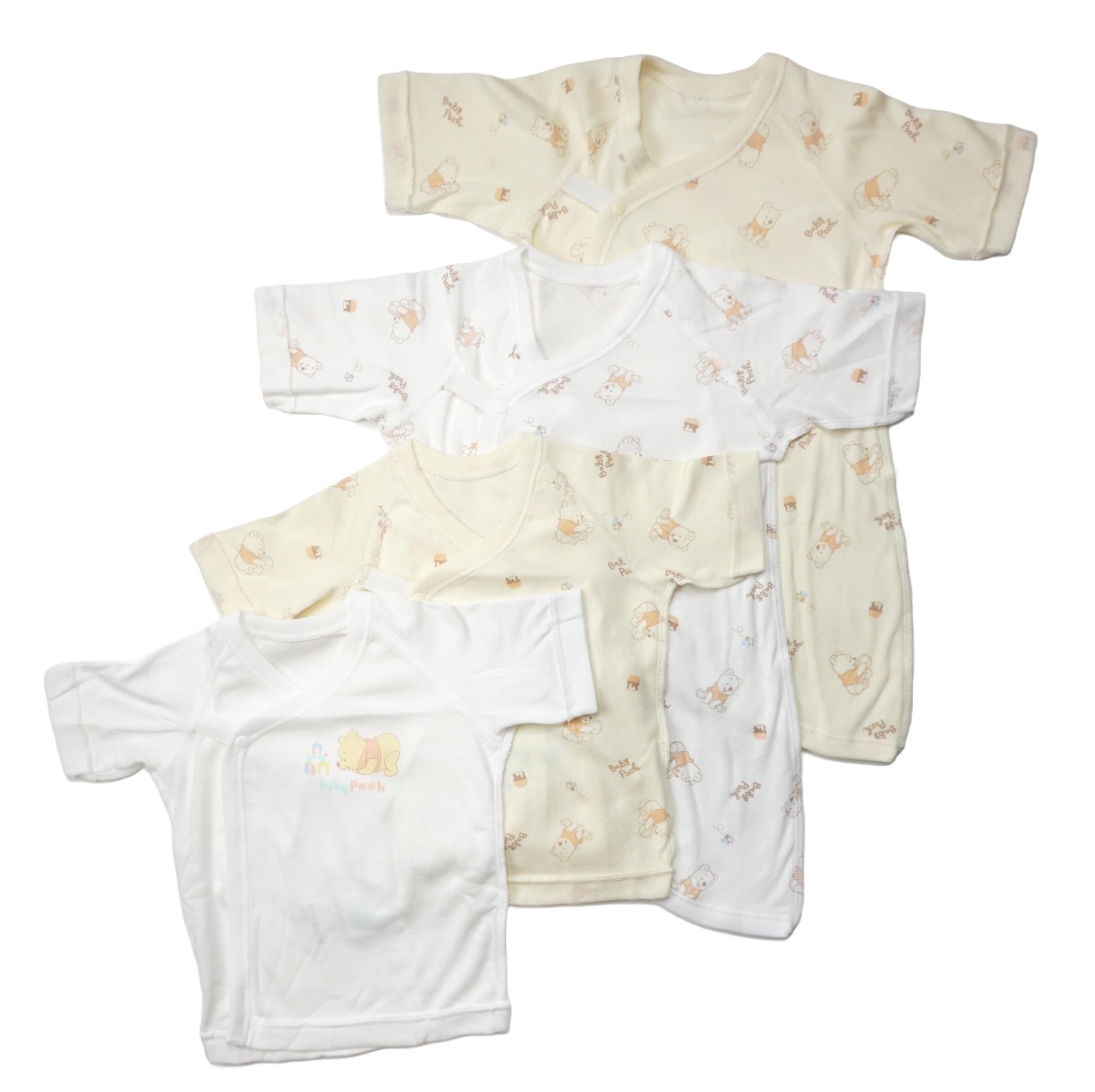 

Takihyo Winnie the Pooh Newborn Combination Short Baby Disney Underwear, 4-Piece Set, Underwear, Underwear, Clothes,