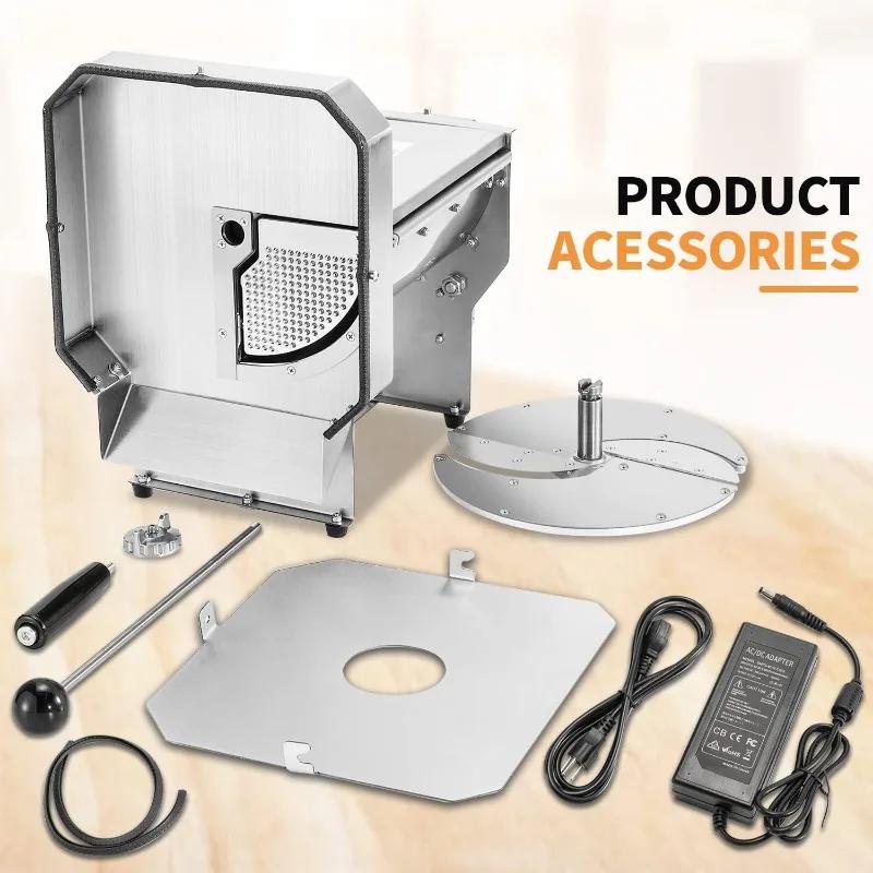 

Upgraded Electric Potato Slicer Commercial Onion Slicing Machine Cabbage Shredder Vegetable Fruit Cutter 0-0.4’’ Stainless Steel