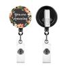 Retractable Badge Holder with Metal Clip Rotating ABS Badge Holder for Student Teacher Doctor Nurse Badge Holder