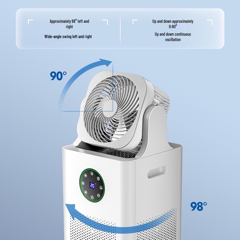 4-in-1 Negative Ion Air Purifier & Mist-Free Humidifier with Formaldehyde Removal & Air Circulation Fan