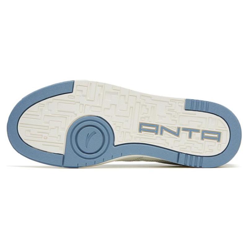 Anta Street Naughty Slip Resistant Abrasion Resistant Low top Skateboard Shoes Men's White Blue Tie Dye Sneakers 912528016F-9