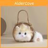 Süße Ragdoll-Katze Plüschtasche Mit Polyesterfutter Für Freizeit-Ausflüge