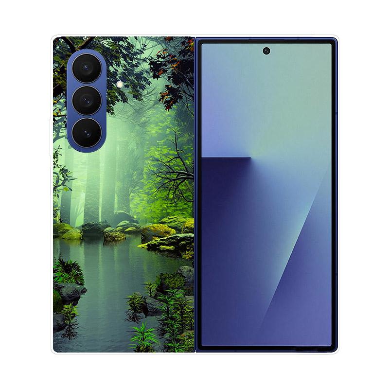 For Samsung Galaxy Z Fold 7 5G Phone Case Cover Transparent Back Protective Shell Coque For Samsung Z Fold7 Clear Hard PC Fundas