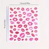 1pcs Kiss Print Nail Art Stickers, Matte Finish Self-Adhesive Decals for Valentine's Day & Daily DIY Manicure