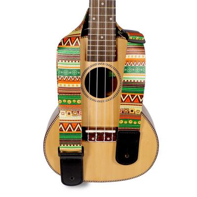 National Style Printing Folk Guitar Straps Thickened Electric Guitar Bass Ukulele Straps